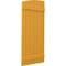 Ekena Millwork Americraft 6-Board (2 Batten) Wood Joined Board-n-Batten Shutters w/Ellipt Top, ARW101BE621X77TUH, PR ARW101BE621X77TUH - alternate 7
